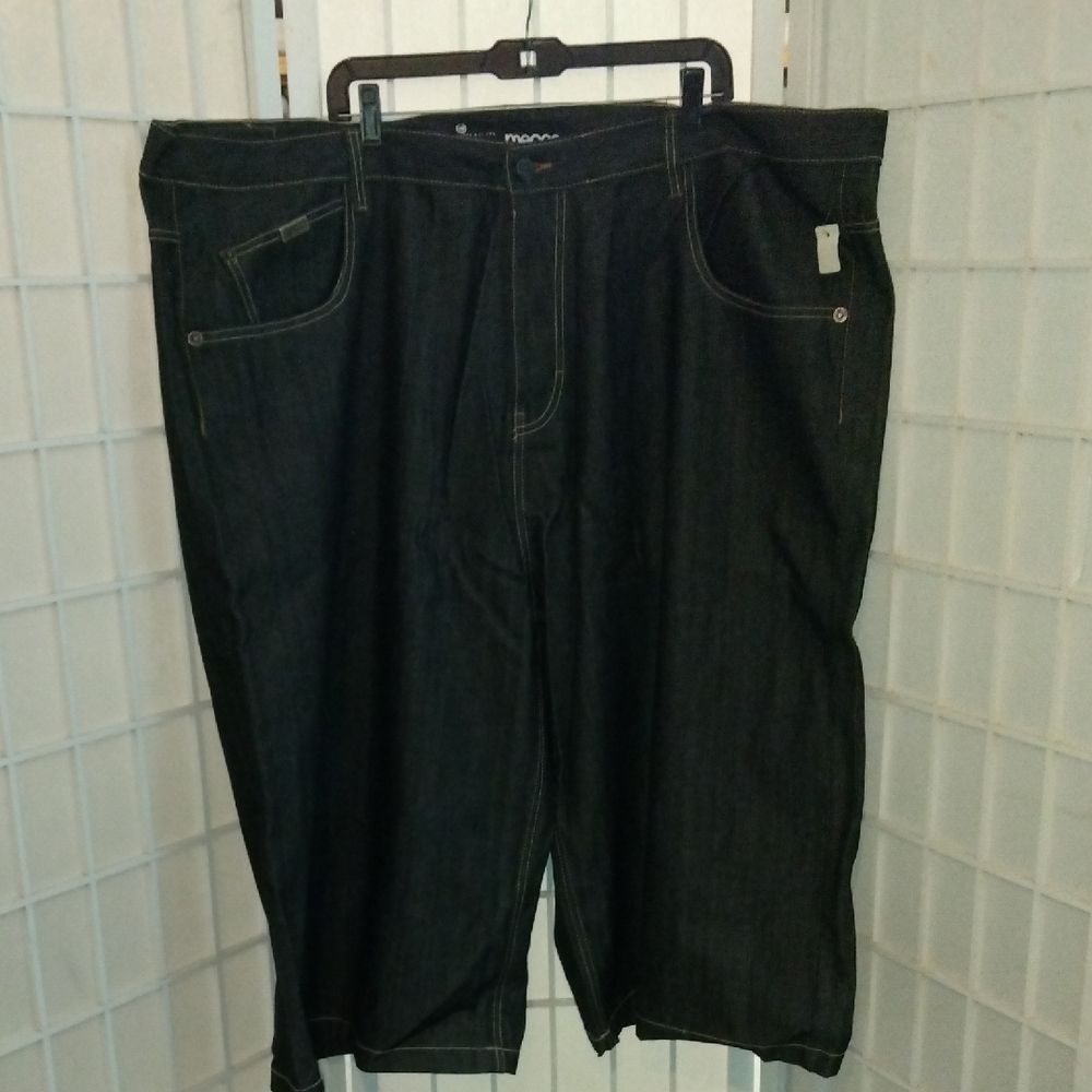 Big and Tall Mecca Dark Blue Denim Jeansl Shorts
